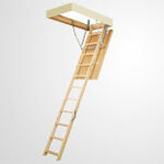 фото DOCKE чердачная деревянная лестница Standart, проём 60*120, высота потолка